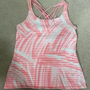 Calvin Klein pink tie dye yoga tank top